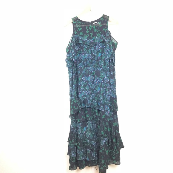 Tanya Taylor Althea Dress Cold Shoulder Ruffle 4 - Picture 3 of 8